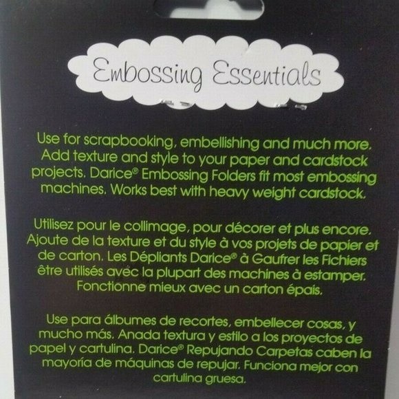 Darice Embossing Folder thank you - Picture 3 of 6